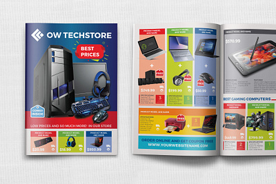 Computers and Electronics Products Catalog Brochure Template brochure camera catalog cataloque clean comerce computer design electronic furniture home appliance interior interior design laptop mobile multi purpose multipurpose offer product product catalog