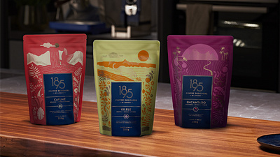 1895 by Lavazza Single Origin Coffee Packaging brand design brand identity branding coffee packaging