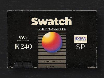 VHS Retro Videocassette Templates vol.1 80`s 80s cover effect label logo mockup photoshop psd retro retrowave scotch synth synthwave template text vhs video videocassette videotape