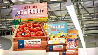 Central Market Texas Event Design branding design food illustration foodie grocery grocery store illustraion point of purchase point of sale pop texas