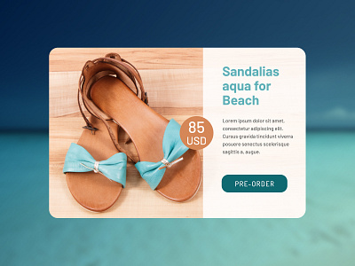 Daily UI 075 Pre-Order 075 beach blue cart daily ui 075 design cart pre order