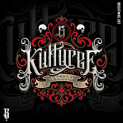 Kulture E Tattoo caligrafia lettering logo tattoo tattoo lettering tattooshop