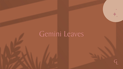 Gemini Leaves Identity branding design illustration leaves logo monstera plants plantshop typogaphy