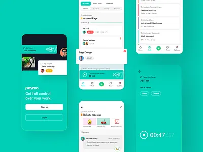 Paymo Mobile App app invoicing mobile paymo project management time tracking