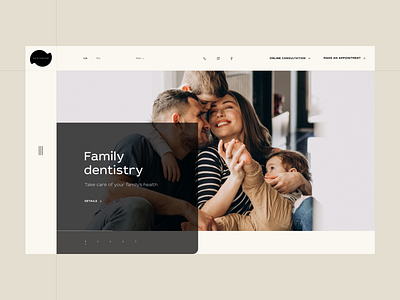 DentaDerm. Family dentistry. Website corporate corporate design dentistry family fancy design ui uidesign uiux web web design website
