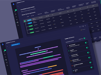 AI Enabled Tool ai concept contracts dark mode design enterprise interface machine learning master mobile ocr product product design ui ux