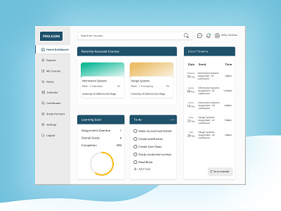 Student Dashboard Interface Home app dashboard dashboard app dashboard design dashboard template dashboard ui design learning neomorphism student student project student work ui ux