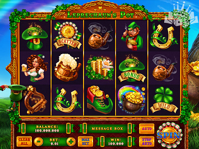 Game Reels Development for the Irish themed slot digital art gambling game art game design graphic design irish slot irish themed leprechaun leprechaun slot leprechaun symbols reels reels art reels design slot design slot designer slot developer slot game art slot game reels slot reels slot reels art