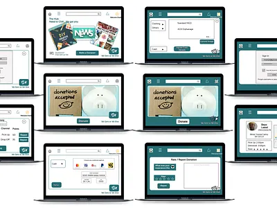 Online Clothing Donation Site design typography ui ux web