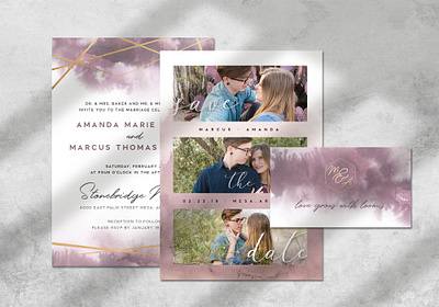 Watercolor Wedding Invite + Save the Dates invite invite design invites savethedate watercolor wedding wedding card wedding invitation wedding invite
