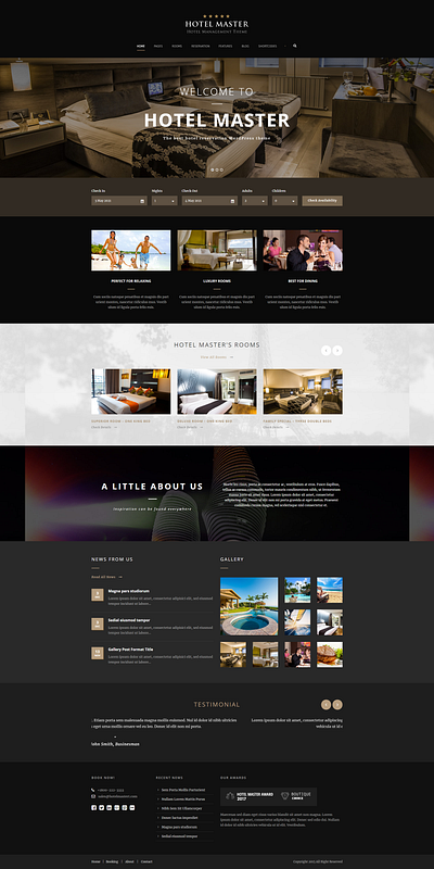 Hotel Booking WordPress Website Design magazinewebsite wordpress