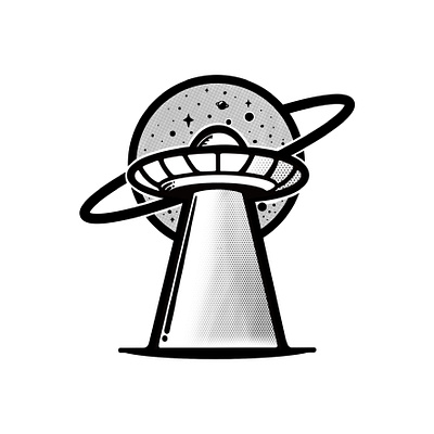 UFO branding design illustration illustrator logo tshirt tshirtdesign vector