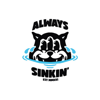 Always sinkin’ branding design flat illustration illustrator logo tshirt tshirtdesign typography vector