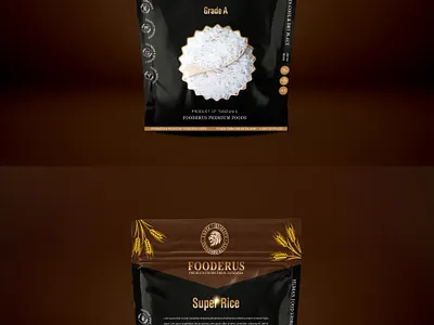 Super Rice packaging design branding creativity illustration logo minimul typography vector website design