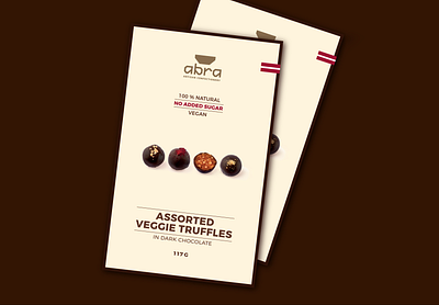 Vegan Chocolate Truffles box box branding chocolate graphic design illustration package packaging design truffles vegan food