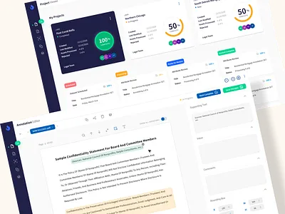 AI Enabled Tool ai contracts design interface machine learning minimal product product design project management projects typography ui ux