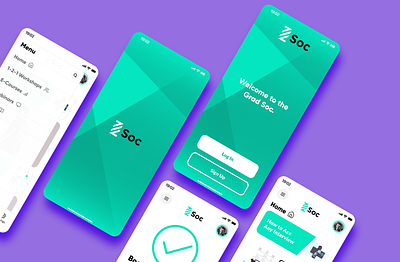 UI Design - The Grad Soc App app design ui