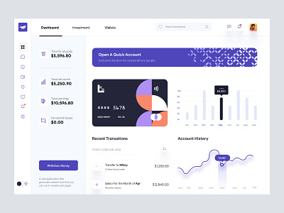 Digital Wallet UI Concept 01 admin dashboard admin panel admin ui app banking banking app banking ui dahsboard dashboad dashboard dashboard ui dashbroad digital wallet personal dashboard saas user dashboard wallet wallet app walletapp web app