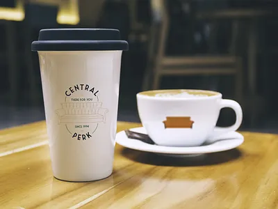 Central Perk Brand Redesign branding cafe coffee coffeehouse food food and drink graphicdesign illustration illustrator logo logo design logodesign restaurant television typography vector