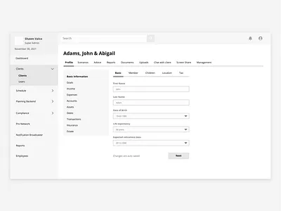 Complex Data Admin Panel Dashboard Wireframe made using MIRO admin dashboard admin panel complex data dashboard dashboard idea fields minimilist miro simple design wireframe wireframe design