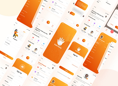 Palmistry | Palm Reader App UI 2021 android app app flat icon illustration ios minimal ui uiux ux