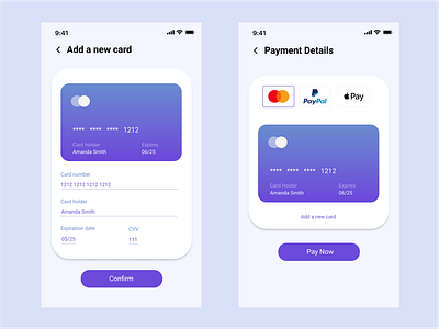 Daily UI 002 - Credit Card Checkout