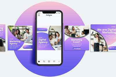 Social Media Templates advertising app branding color design instagram instagram banner instagram post instagram post template instagram posts instagram stories instagram story template instagram template instagram templates social media social media template stories story template templates