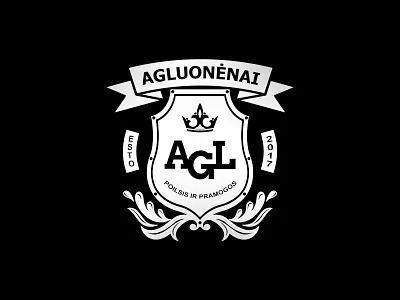 Agluonėnai - Heraldic Logotype dambrauskas design heraldic justas justasdambrauskas logo logo design logodesign logotype logotypedesign uiselection