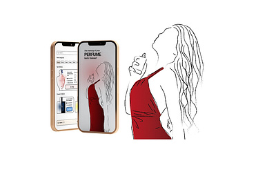 Perfume app animation app design dior flat girl gucci illustration illustrator mobile perfume ui ux