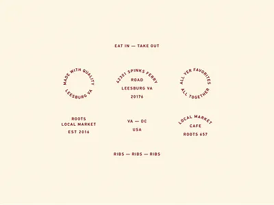 Lil types badge cafe market restaurant