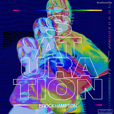 Saturation - Brockhampton design illustration