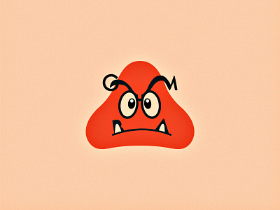 Goomba. (2/3) design experimental flat gaming logo mario minimal modern nintendo super mario video games