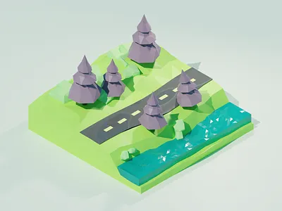 Rocky Terrain 3d design