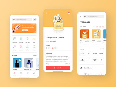 Body Care Shop - Fragrance body care design exploration fragrance freelance ios iphone mobile apps perfume shop ui ux