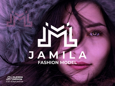 JML logo design alesha design awesome behance branding design dribbble fashion fashion app fashion brand fashion design initial initials inspirations jamila jml letters logo model modern pinterest