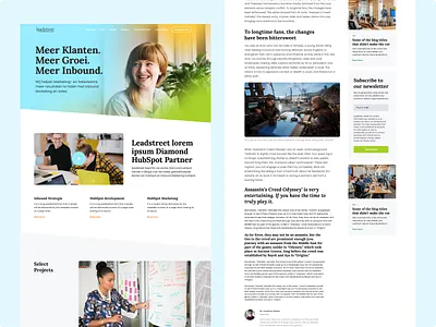 Leadstreet Marketing Website colorful design development flat hubspot inbound leadstreet marketing marketing agency webdesign website websites