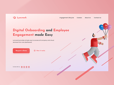 Lyncwork landing page redesign concept design ecommerce landingpage redesign concept saas design saas landing page ui uidesign webdesign