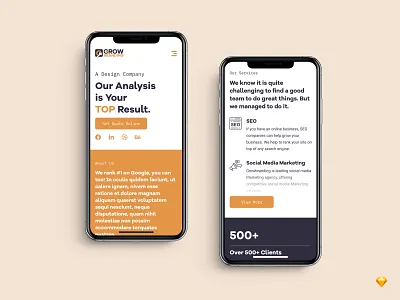 Exploring Services clean daily ui design digital marketing interface minimal mobile mobile design productdesign services sketchapp ui user interface ux web design website yellow