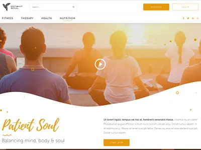 Patient Soul Home page dashboard design dashboard ui design figma figmadesign html html css webdesign website design