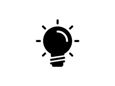 Idea 👇 art black bulb creative creativity design glyph graphic icon idea illustration innovation light light bulb vector