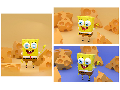 SPONGE BOB blender3d blendercycles
