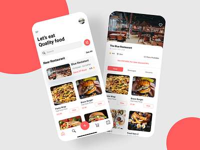 Restaurant Food Booking App app design app ui design food ap design foodie trends ui design ui ux design