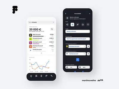 Black&white banking app bank banking black design figma mobile poppins ui white