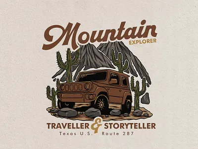 Mountain Explorer vintage badge design illustration art badge badge logo badgedesign illustrator vintage vintage logo