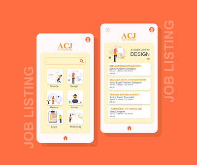 Daily UI #50 "Job Listing" app asset branding design minimal mobile app ui