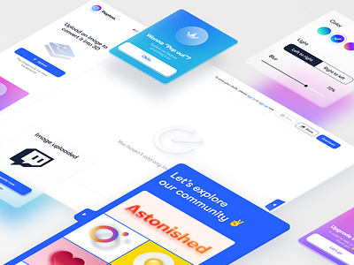 Poptoa - Make your image pop out design illustration isometric ui