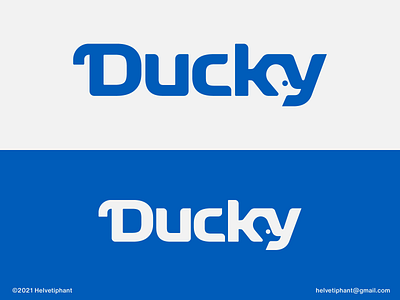 Ducky animal logo brand design brand designer branding creative logo custom logo custom type design ideas design inspiration duck logo expressive typography fun logo logo logo design logo design concept logo designer logotype negative space logo rubber duck typography