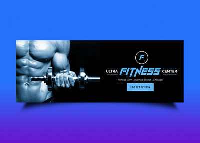 Free Gym Facebook Design branding business design illustration logo mockup packaging ui ux vector