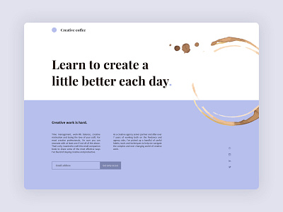 eBook Landing Page clean website ebook website landing page landing page concept landing page design typography web design webflow