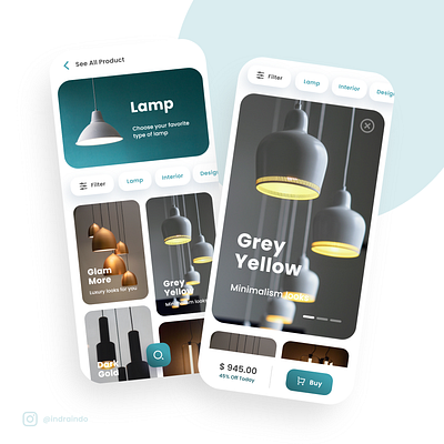 UI Design Lamp Shop Mobile App appdesign interactiondesign landingpage mobile app mobileappdesign uidesign uiux userexperience userexperiencedesign userinterface userinterfacedesign uxdesign webdesign